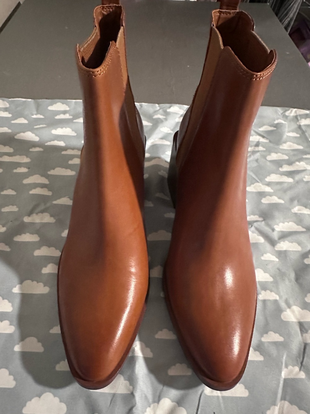 Vince Camuto Women's Cognac Brown Ankle Booties